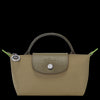 Artichoke Le Pliage Green Pouch with handle